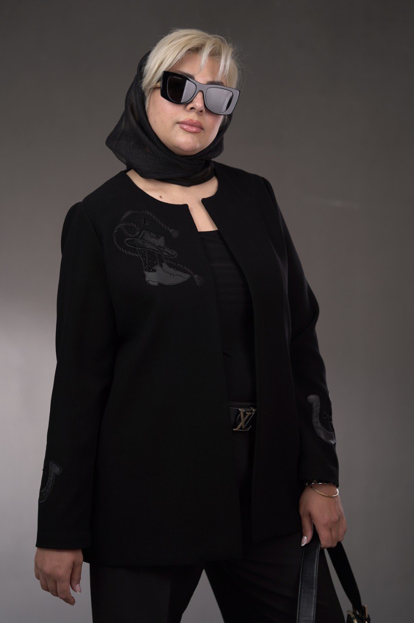 مانتو کتی گلدوزی شده برند زاوارا